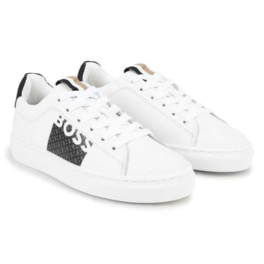 Tenis BOSS blancos para niños y adolescentes